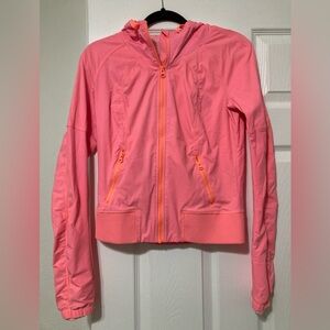 Lululemon Street To Studio Jacket Coral Orange Zip Hoodie Jacket Size S